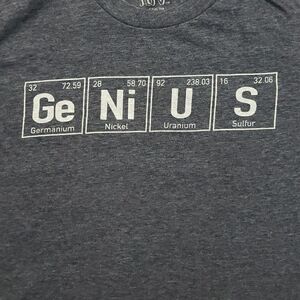 Graphic Tee Table of Elements Genius Shirt